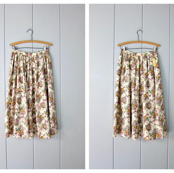 100% silk 70th vintage skirt - Picture 3 of 7